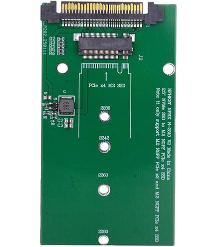 Amazon | デスクトップPC用JMT NGFF M.2 SSD M鍵付きU 2アダプタ2 in 1